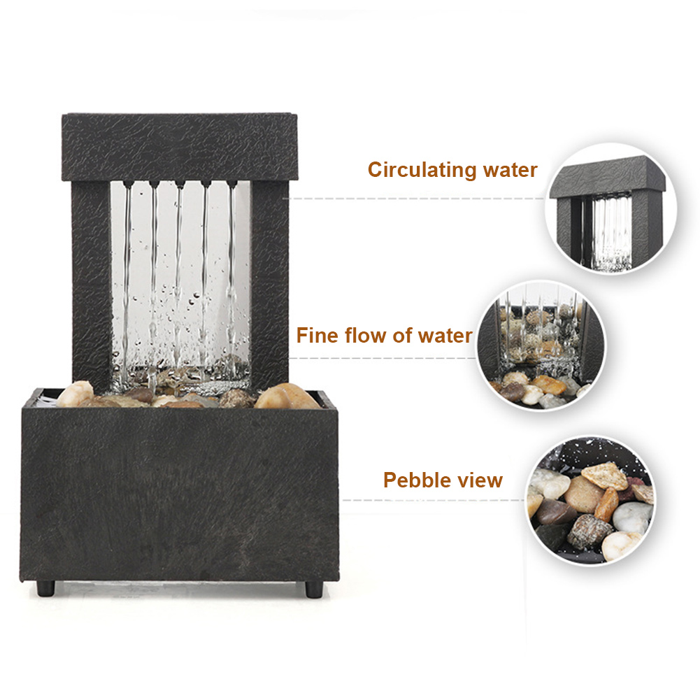 Home Office Feng Shui - Fuente de Agua Decorativa de Escritorio,