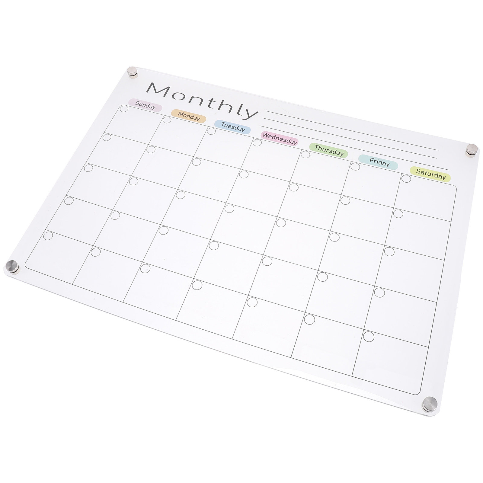 Whiteboard Magnetic - Pizarra Magnética Acrílica para Planificación, Pizarra