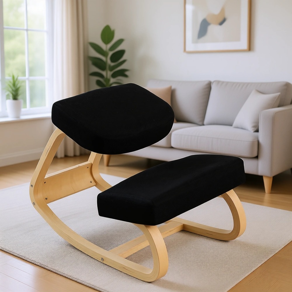 Home Office Chair - Silla Mecedora Ergonómica de Madera con