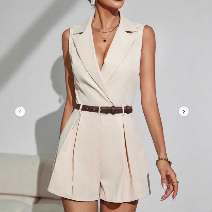 Home Office Romance - Monos de verano para mujer, pantalones
