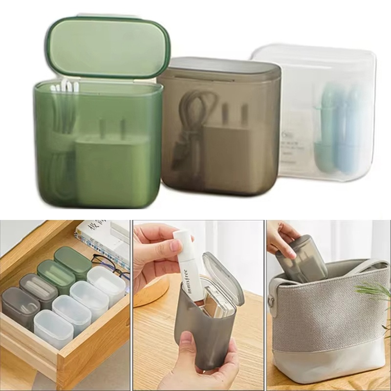 Home Office Equipment - Caja de almacenamiento transparente para cables