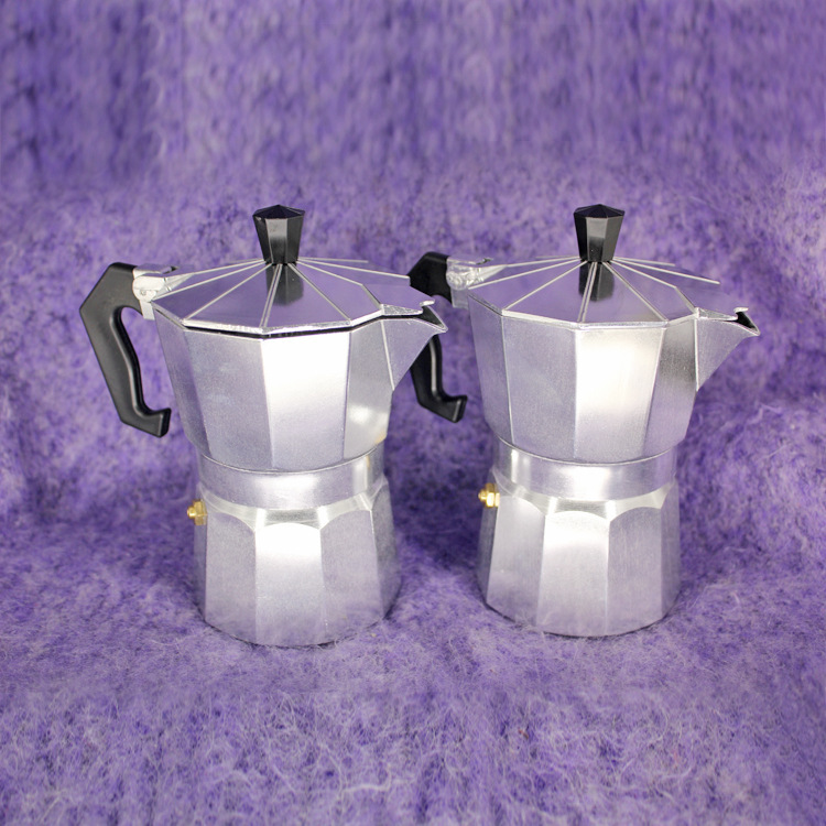 Home Office Moka - Tetera de café de aluminio, percolador