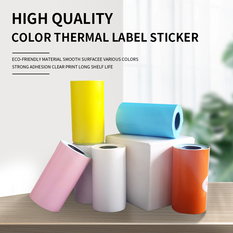 Label Maker Machine - Etiquetas adhesivas térmicas de colores, papel
