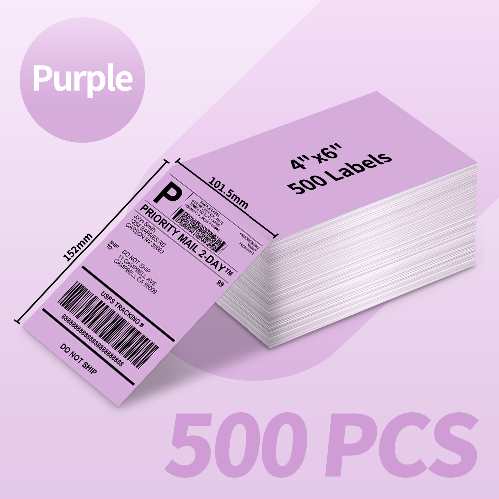 Label Maker Machine - Phomemo-etiquetas térmicas 4x6 para impresora de