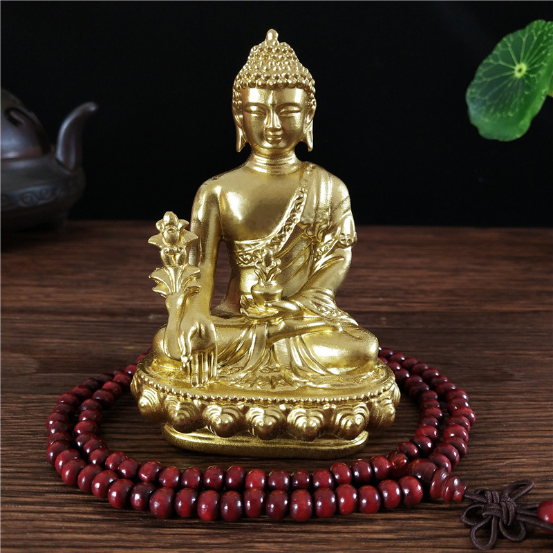 Home Office Feng Shui - Estatua de Buda de medicina Goldn