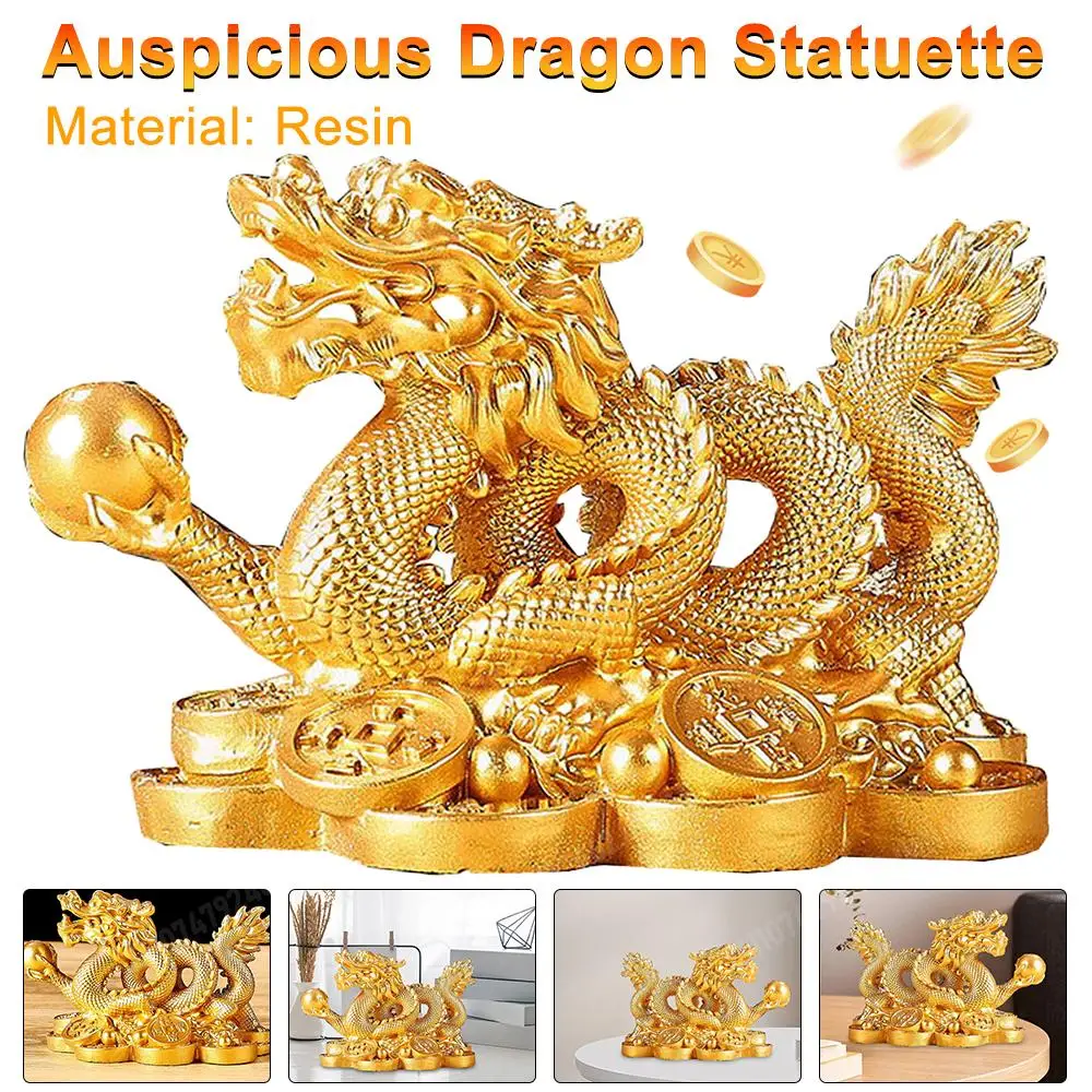 Home Office Feng Shui - ESTATUILLA china de dragón de dinero