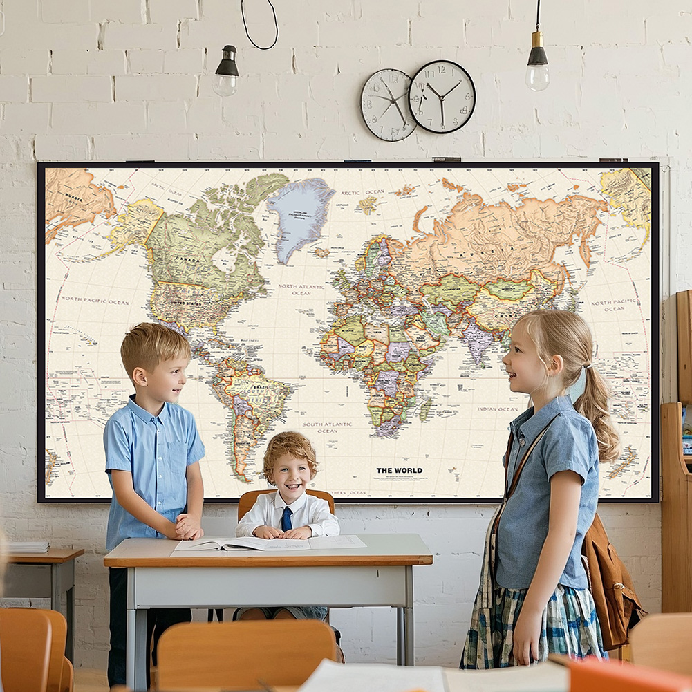 Home Office Backdrop - Fondo de fotografía de mapa del