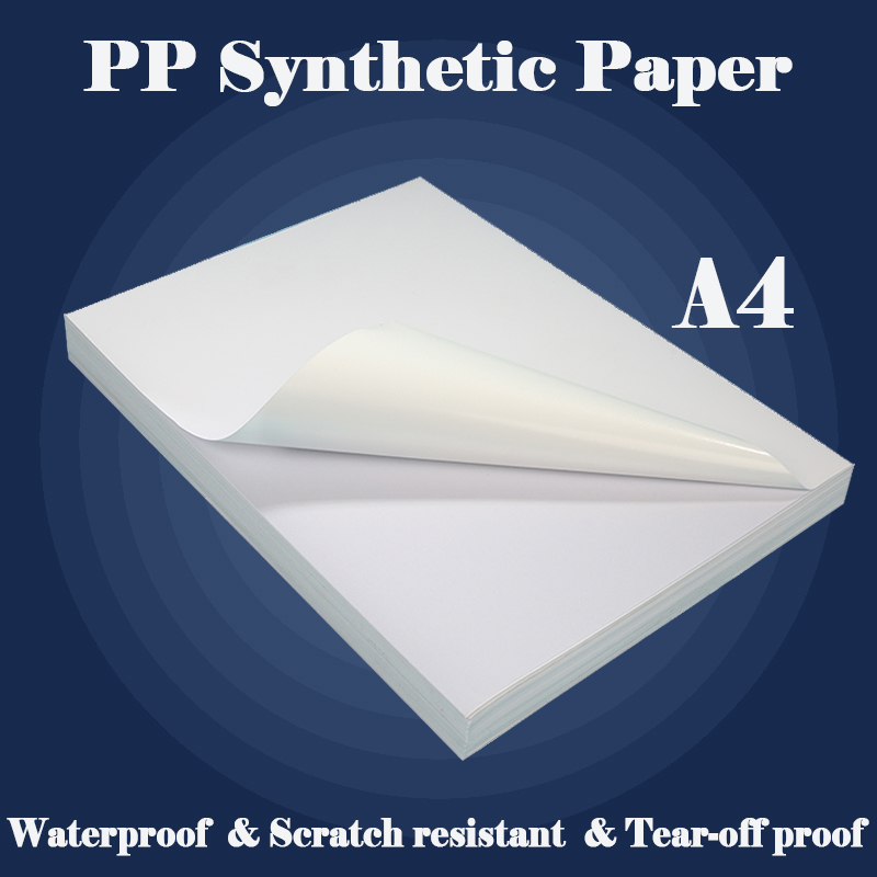 Label Maker Machine - Papel sintético autoadhesivo A4 PP, superficie