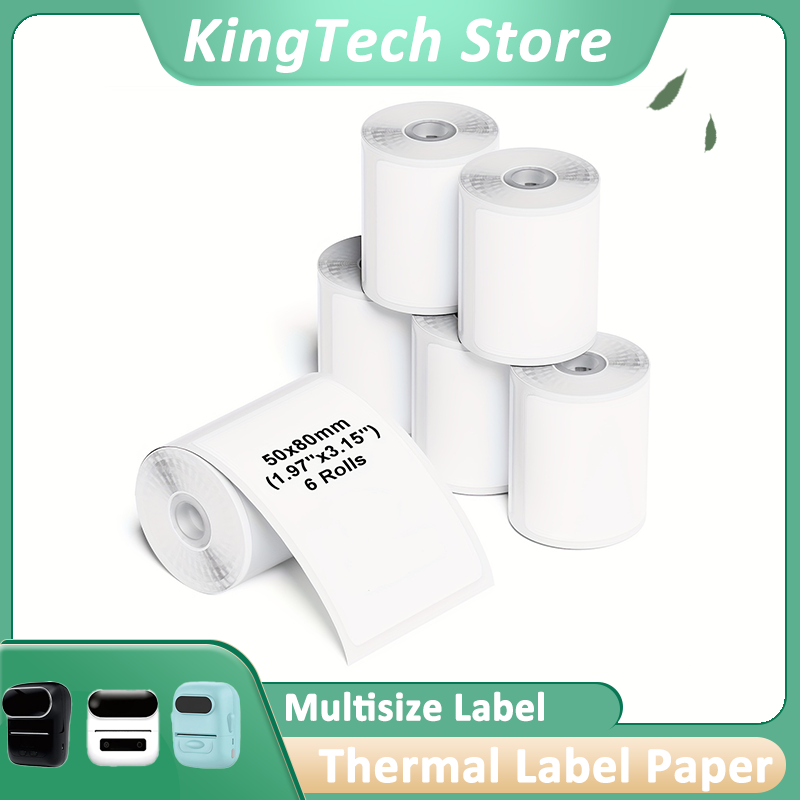 Label Maker Machine - Papel de Etiquetas Térmicas Autoadhesivas de