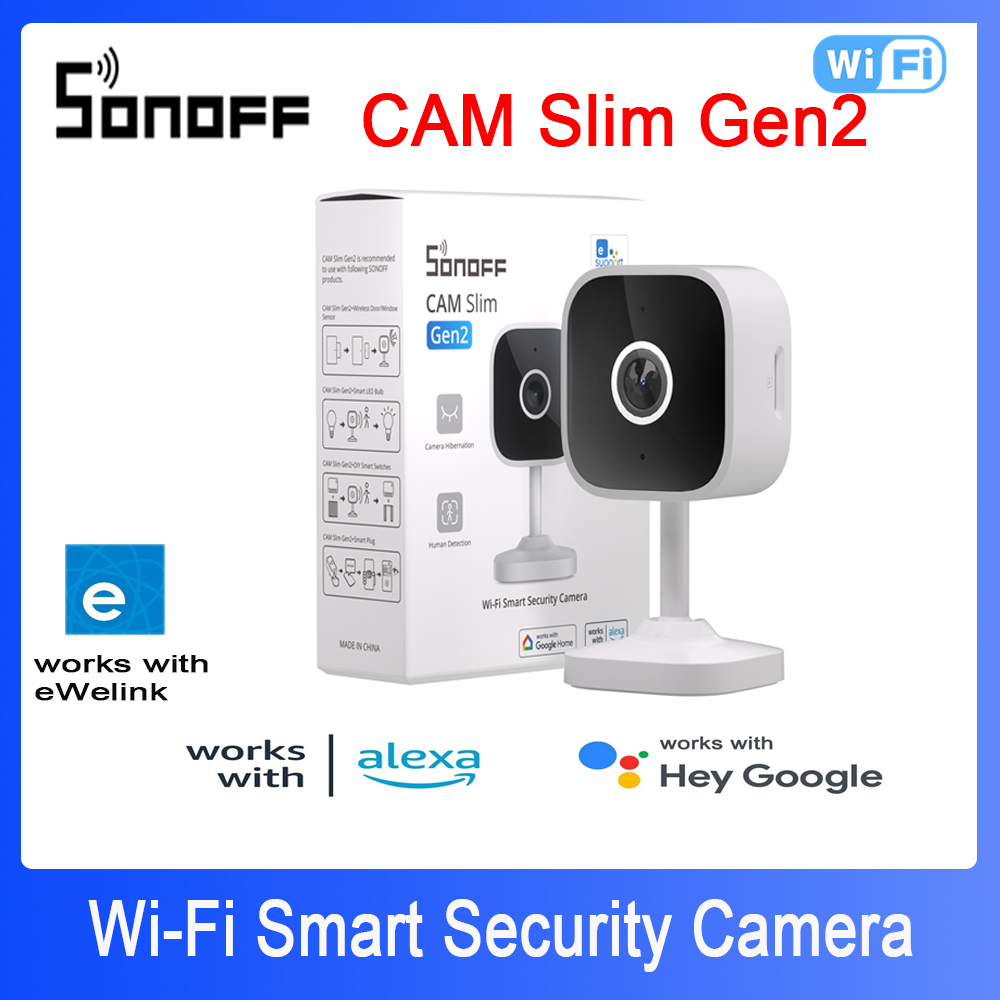 Webcam Hd 1080P - SONOFF CAM Slim Gen2 WiFi cámara