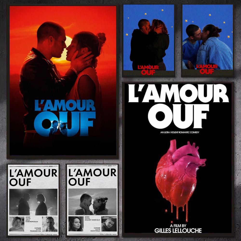 Home Office Romance - Póster de película romántica francesa L-Lamour