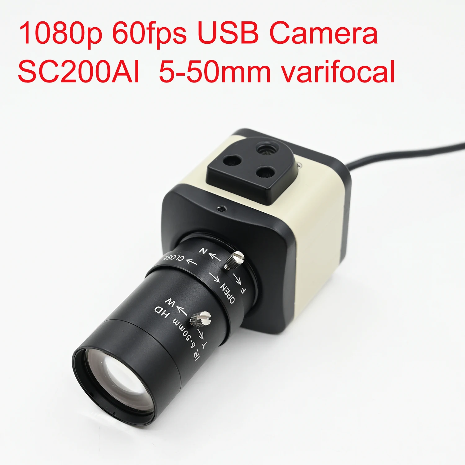 Webcam Hd 1080P - Cámara USB 1080P 60fps con lente