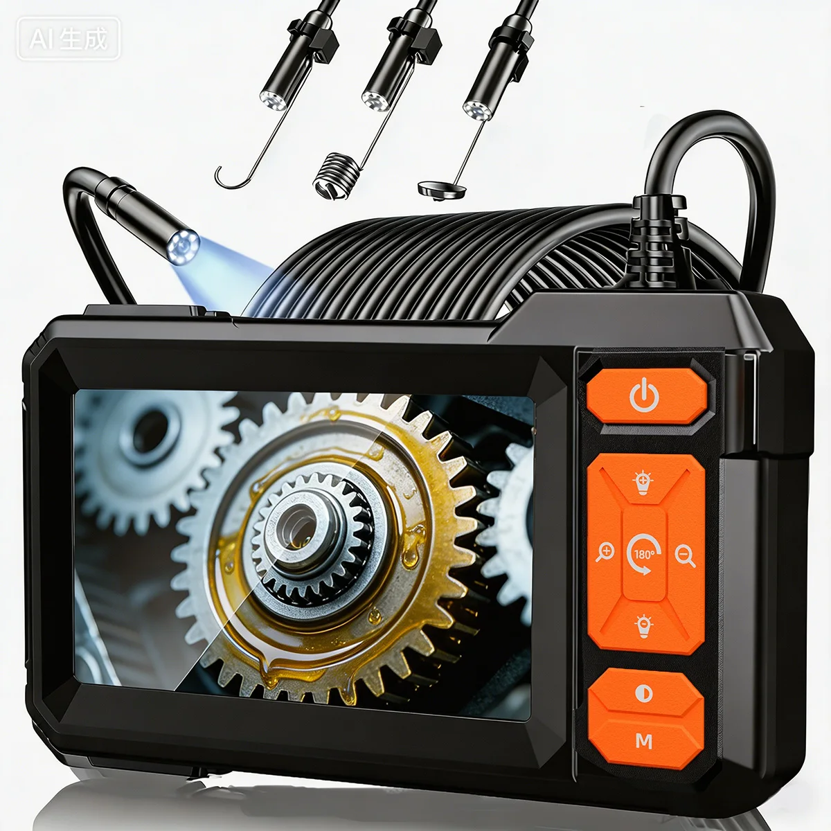 Webcam Hd 1080P - Cámara Endoscópica 1080P de 8mm con