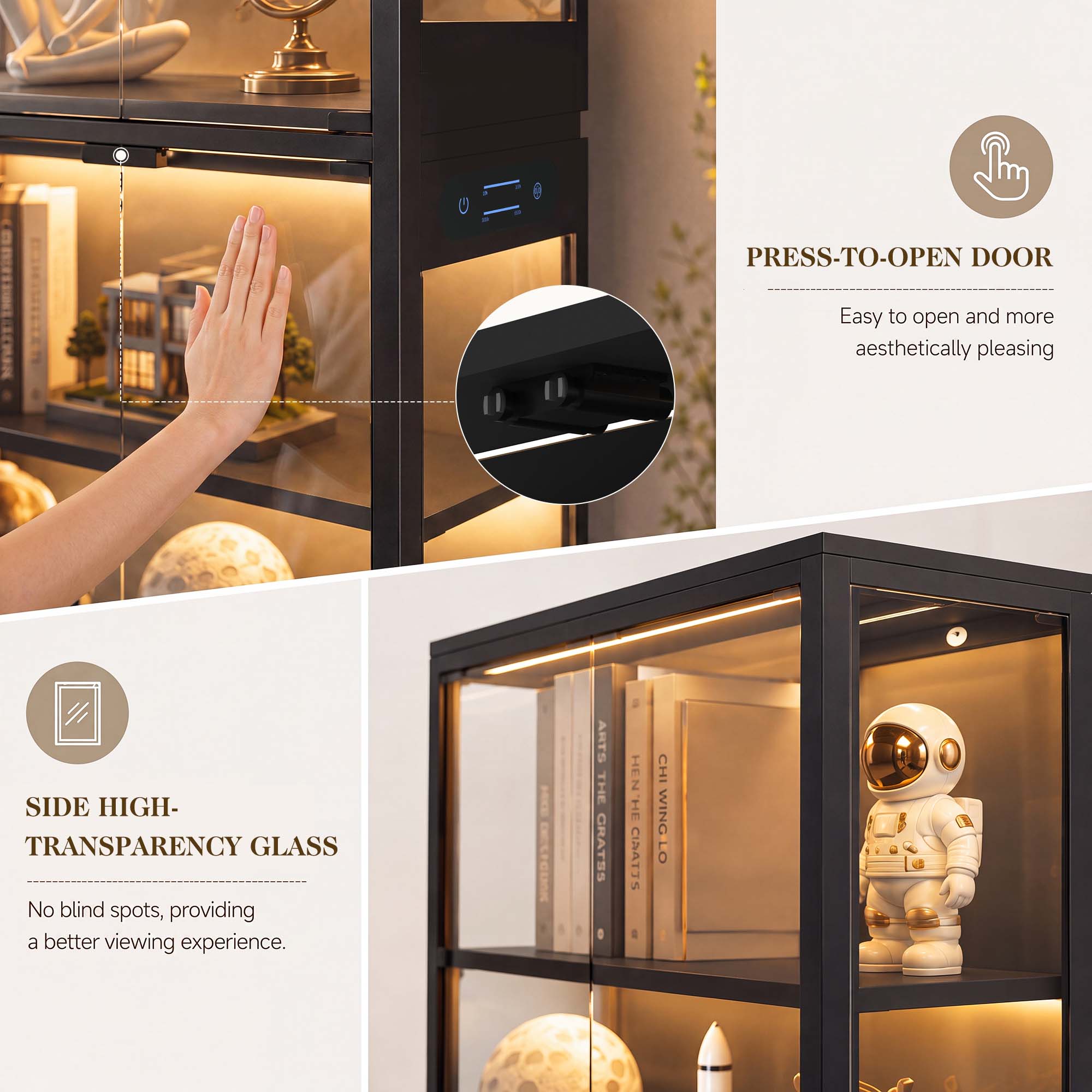 TCGBKAF Vitrina de 5 niveles c - Home Office Setup Ideas reseña y precio