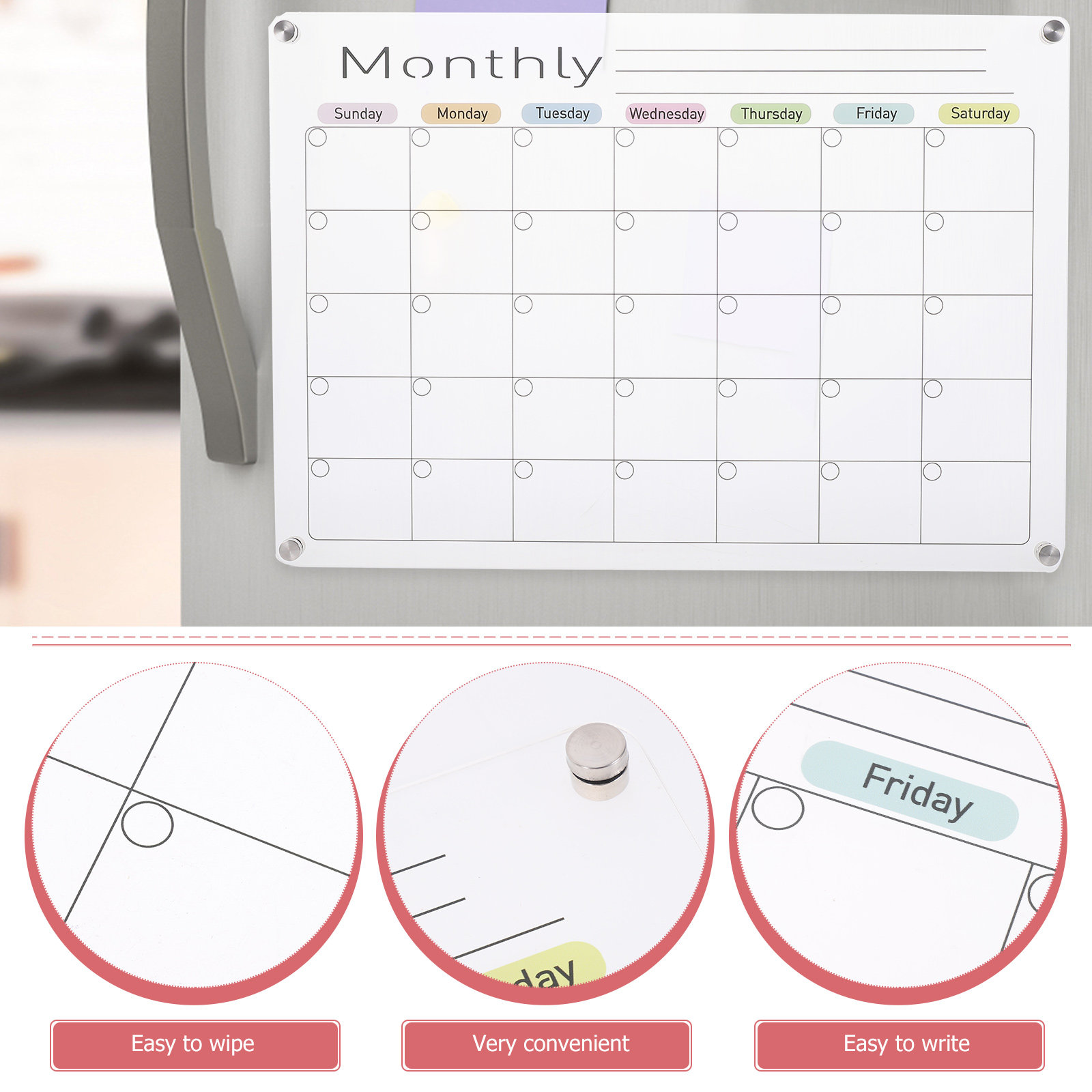 Pizarra Magnética Acrílica par - Whiteboard Magnetic reseña y precio