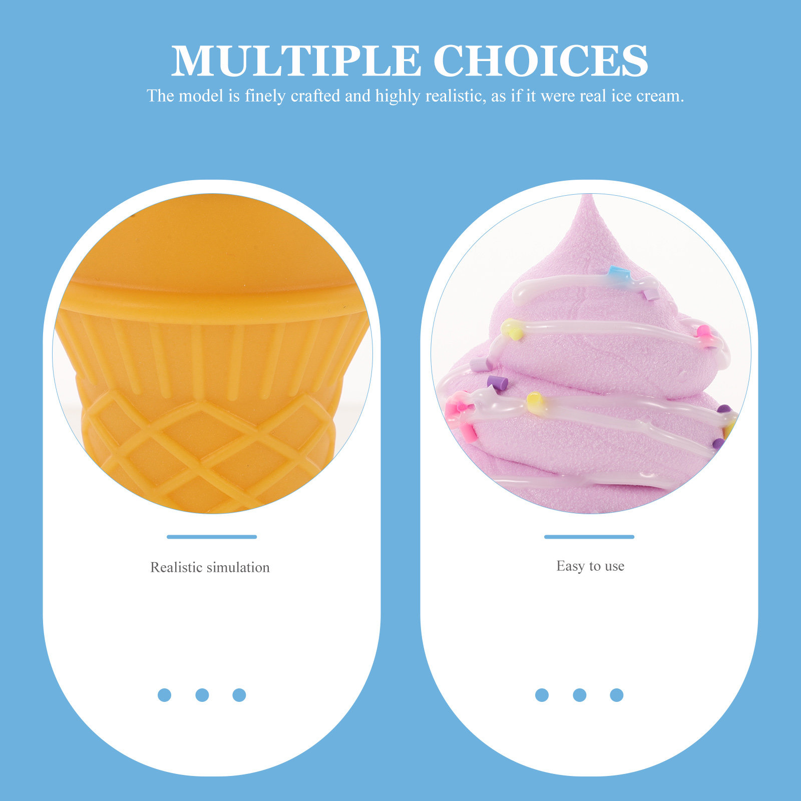Cono de Helado Realista de Pri - Home Office Backdrop reseña y precio