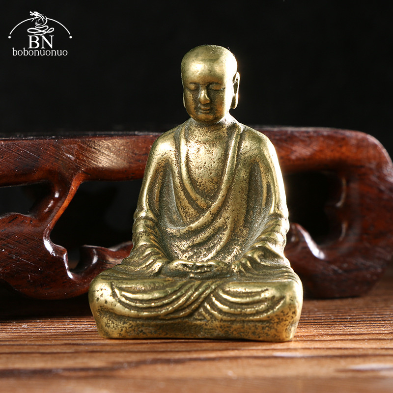 Estatua de Buda de latón antig - Home Office Feng Shui reseña y precio