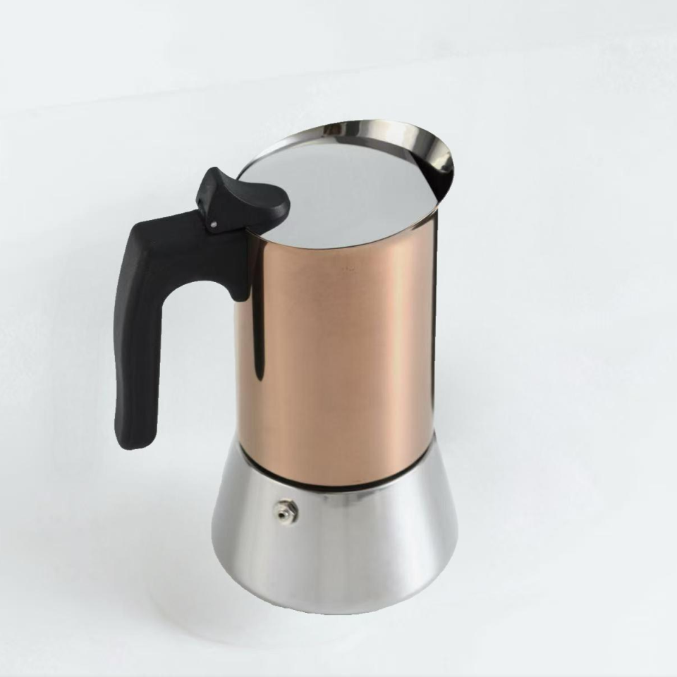 Olla Moka de oro rosa chapada  - Home Office Moka reseña y precio