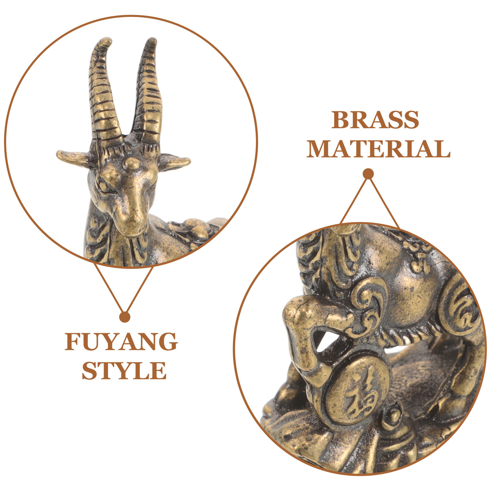 Mini Escultura de Cabra del Zo - Home Office Feng Shui reseña y precio