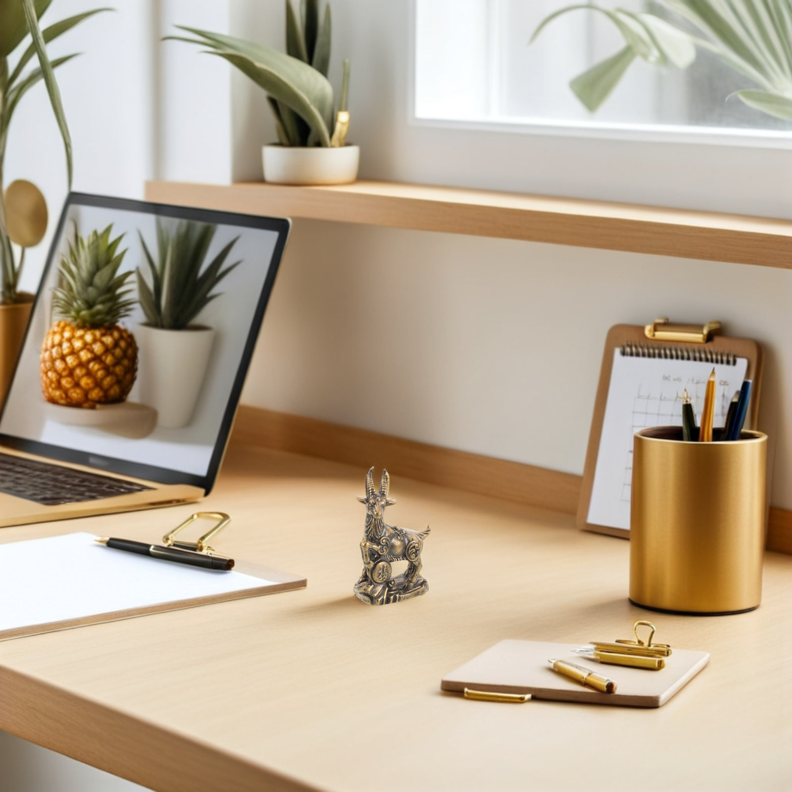 Mini Escultura de Cabra del Zo - Home Office Feng Shui reseña y precio