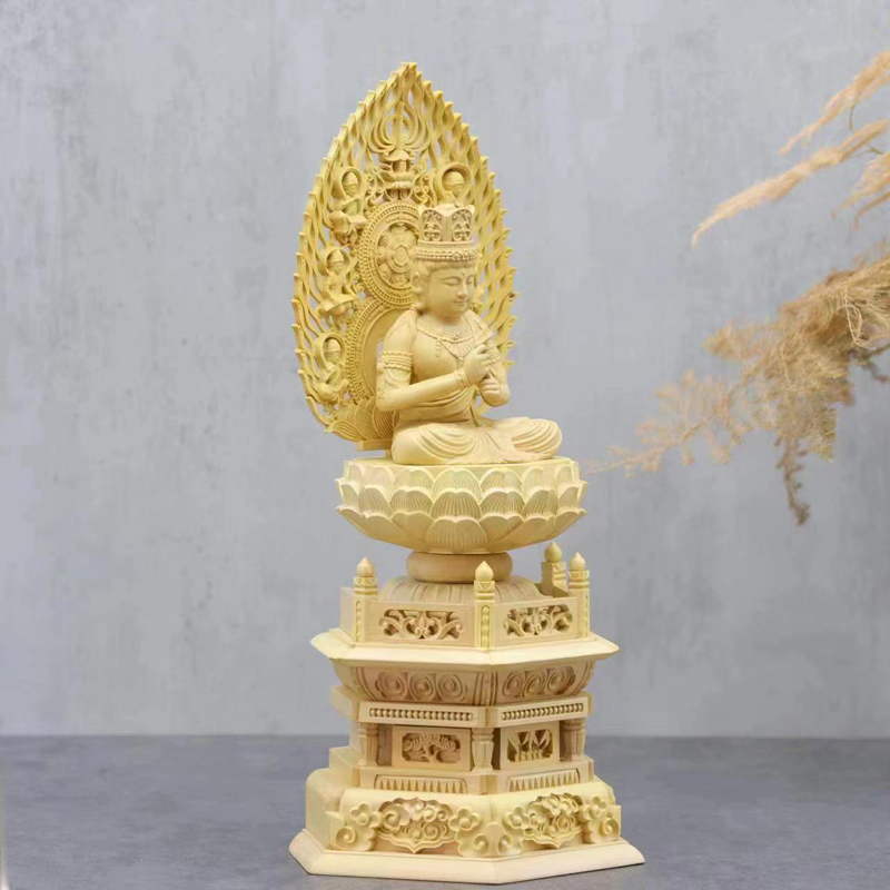 Estatua de Buda tallada en mad - Home Office Feng Shui reseña y precio