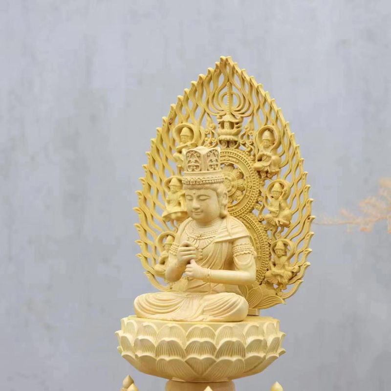 Estatua de Buda tallada en mad - Home Office Feng Shui reseña y precio