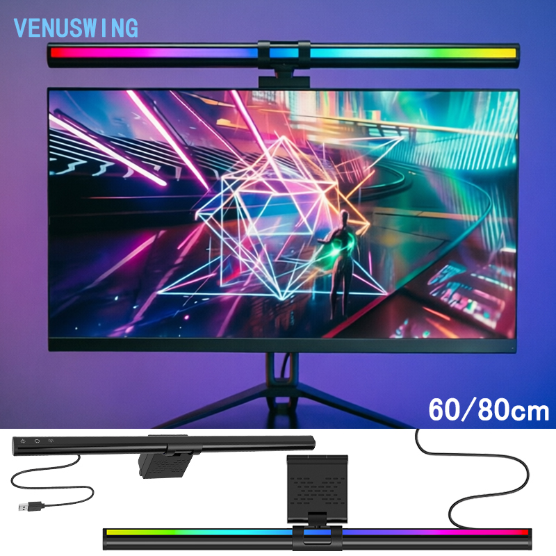 Luz RGB de 60/80 cm, Iluminaci - Home Office Setup Ideas reseña y precio