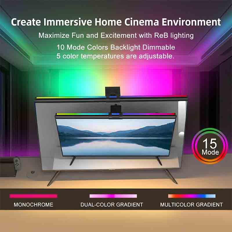 Luz RGB de 60/80 cm, Iluminaci - Home Office Setup Ideas reseña y precio