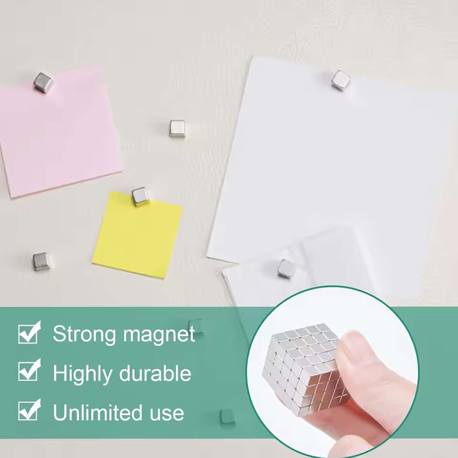 50/100 Uds. Cubos magnéticos c - Whiteboard Magnetic reseña y precio
