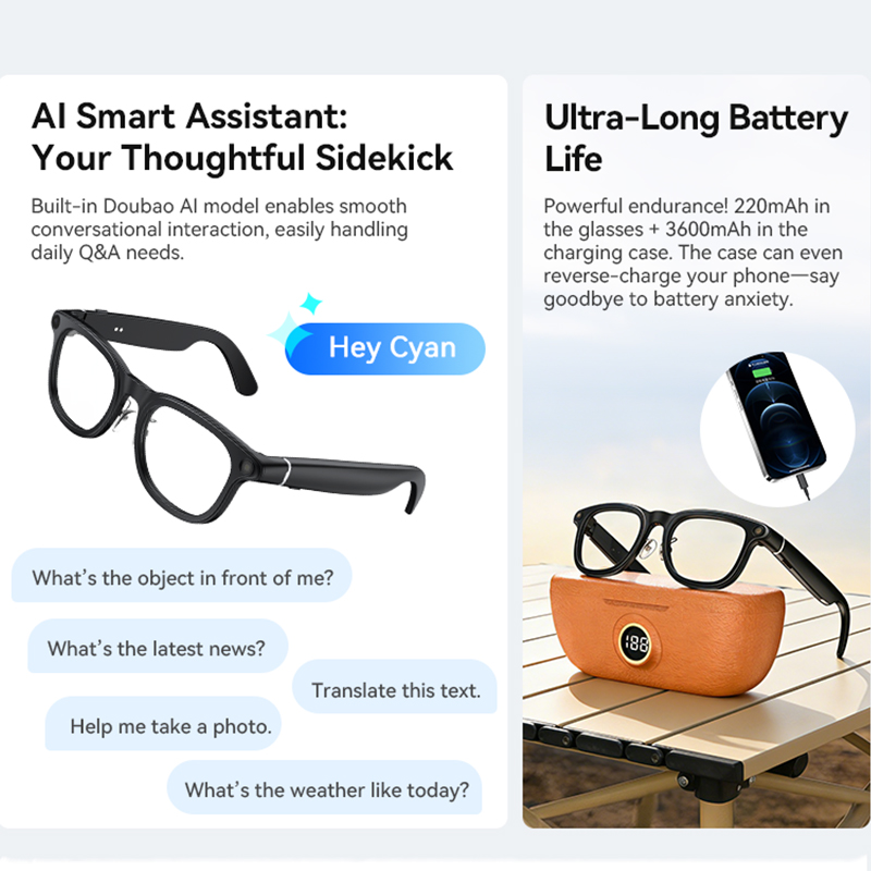 Gafas Inteligentes 2026 con Ba - Webcam Hd 1080P reseña y precio