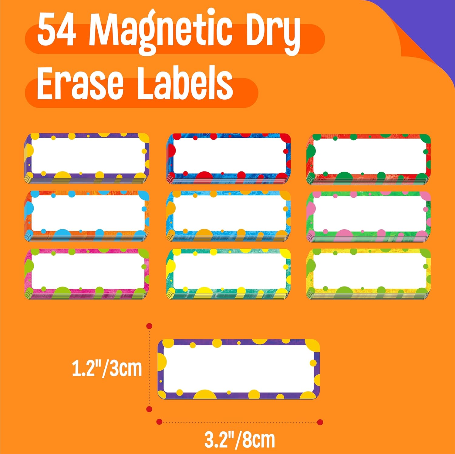 54 etiquetas magnéticas para n - Whiteboard Magnetic reseña y precio
