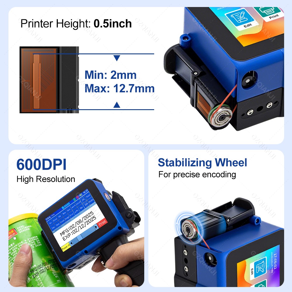 Impresora de inyección de tint - Label Maker Machine reseña y precio