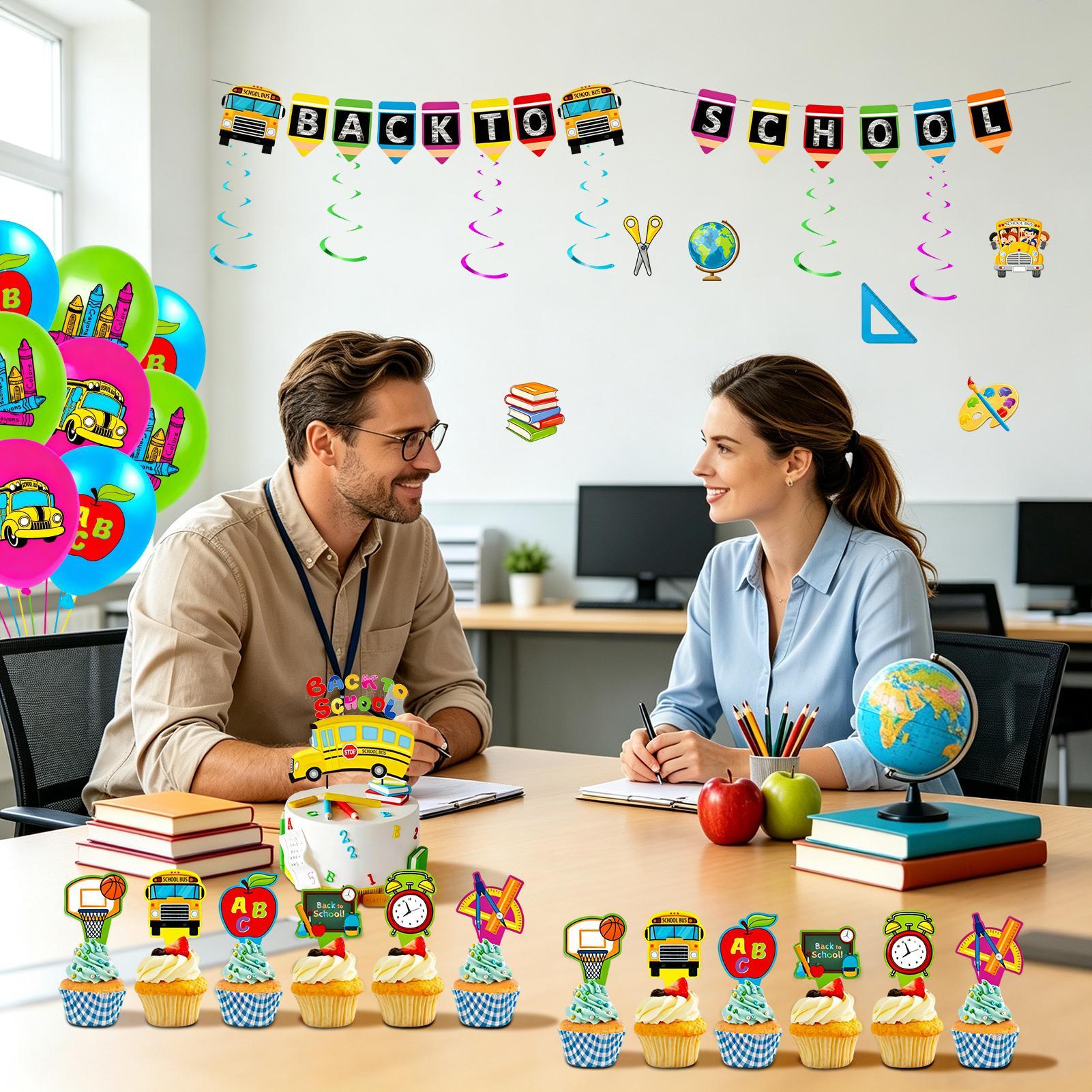 Decoraciones de Regreso a Clas - Home Office Backdrop reseña y precio