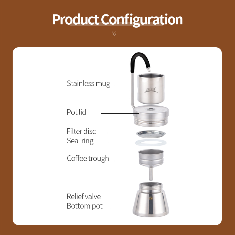 BRS-destilador de café para es - Home Office Moka reseña y precio