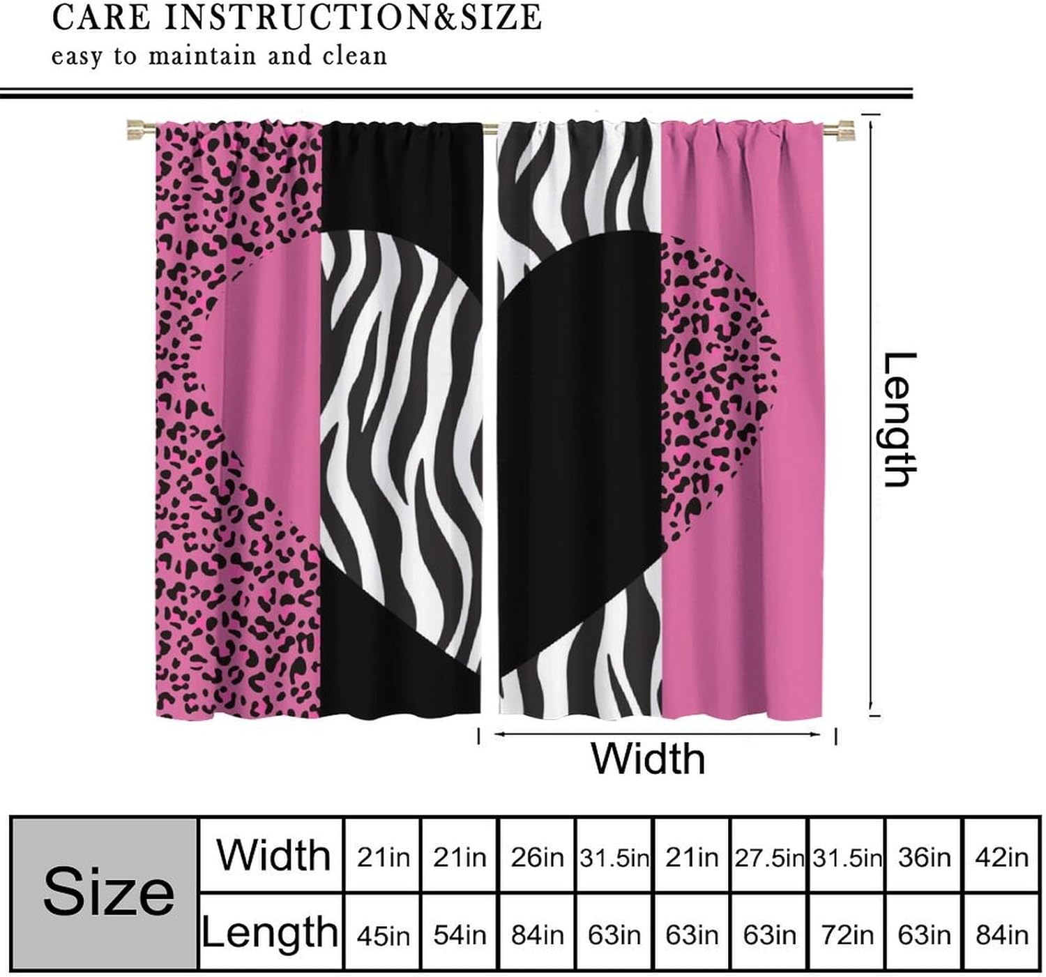 Cortina con estampado de piel  - Home Office Romance reseña y precio