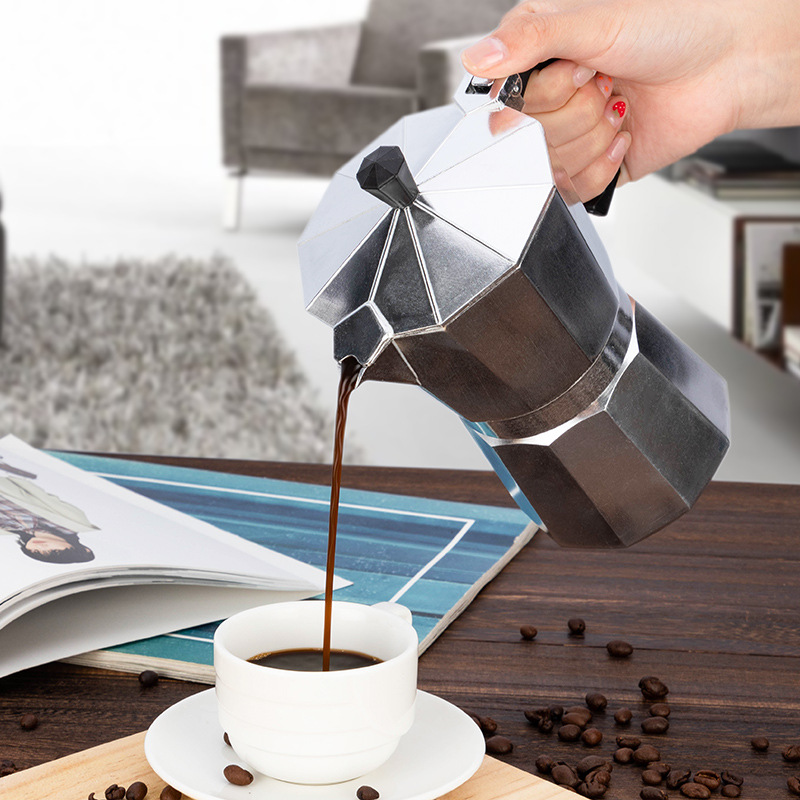 Tetera de café de aluminio, pe - Home Office Moka reseña y precio