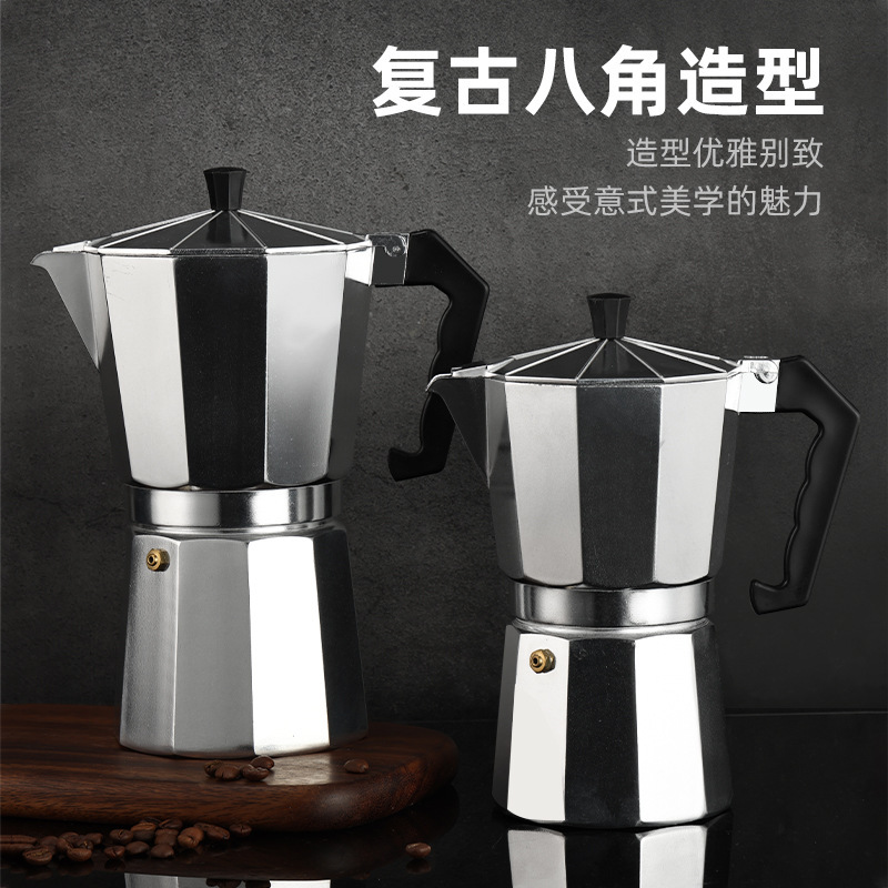 Tetera de café de aluminio, pe - Home Office Moka reseña y precio