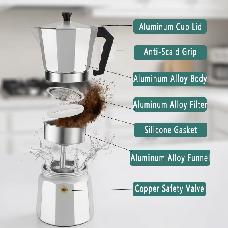 Cafetera Italiana TRALOW para  - Home Office Moka reseña y precio