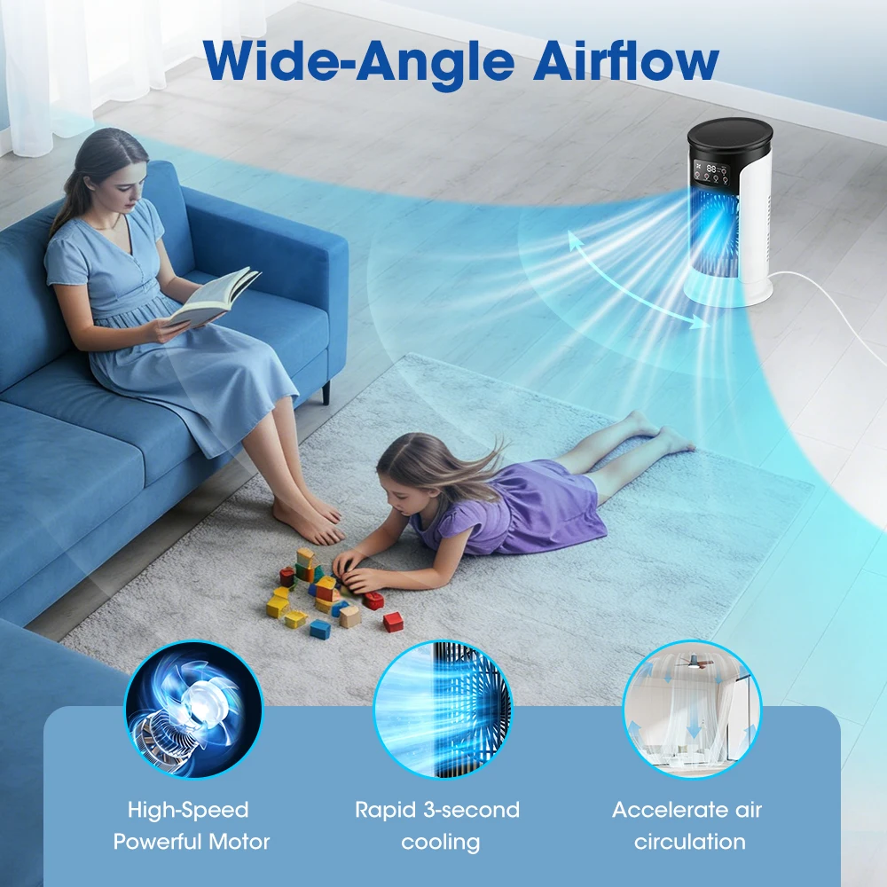 Ventilador doméstico 3 en 1, a - Home Office Setup Ideas reseña y precio