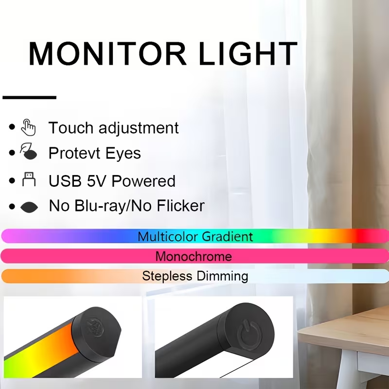 Barra de Luz LED para Monitor  - Home Office Setup Ideas reseña y precio